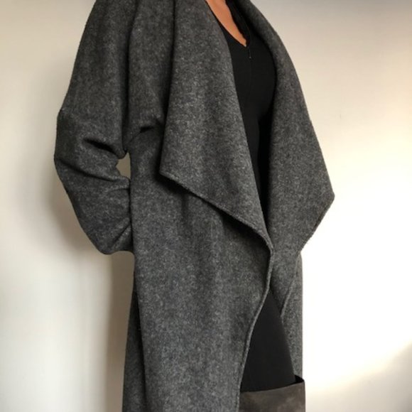 Michael Stars Grey Wool Coat - Picture 1 of 7